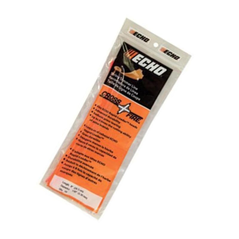 Echo Cross-Fire 8in nylon lines for Rapid Loader, durable and precise cutting.