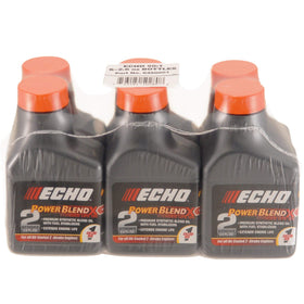 Echo Power Blend bottle pour showing easy mixing for two-stroke engines