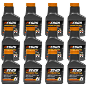 Echo Power Blend bottle pour demonstrates easy oil-to-fuel mix for Echo tools.