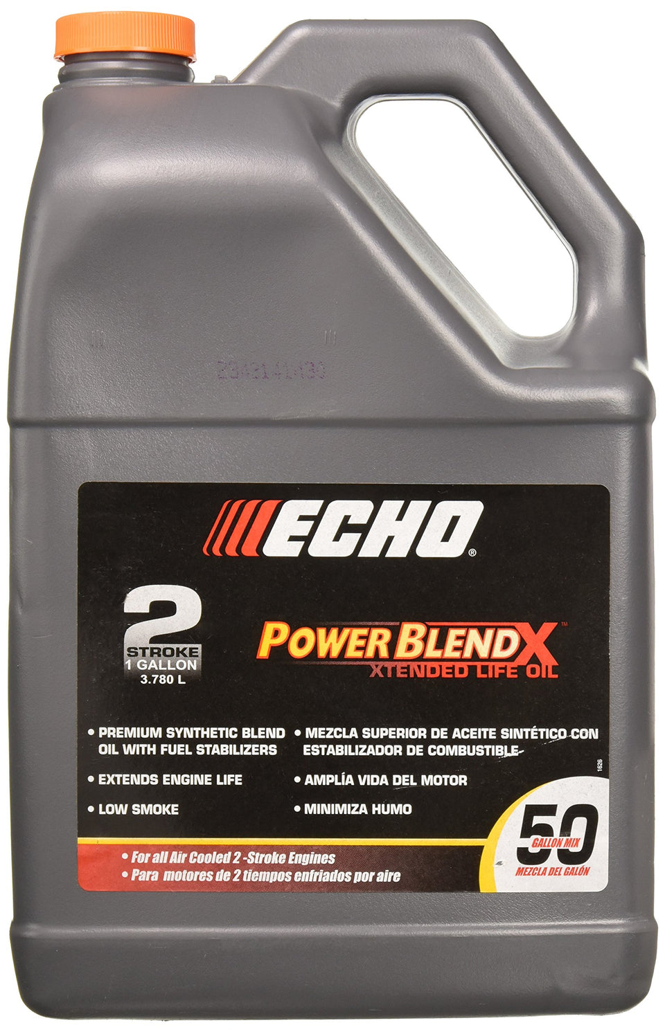 Echo PowerBlend Gold 1-Gallon bottle for 2-cycle engines, authentic OEM lubrication.