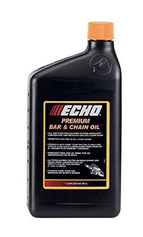 Echo-Products bar-and-chain oil on the bar during use for reduced heat