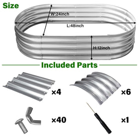 Eclaron galvanized planter box open base promotes drainage and healthy roots.