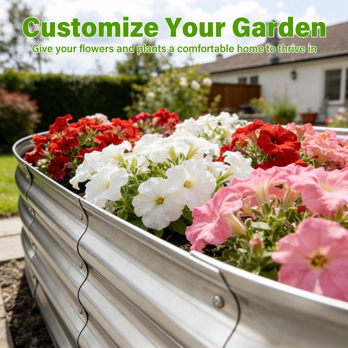 Eclaron two-pack oval beds ready to expand an urban garden.