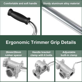 Ecmln Weed Eater Handle assembly image illustrating straightforward setup.