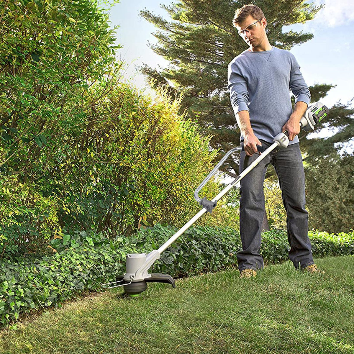Ecmln Weed Eater Handle yard trimming scene shows improved control and edging ease.