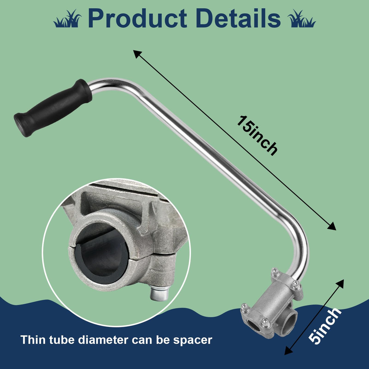 Ecmln ergonomic grip provides better back posture during trimming tasks.