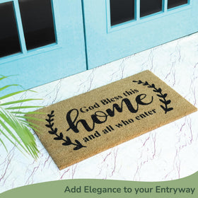 Eco Living gift-ready doormat adds stylish welcome to homes or offices.