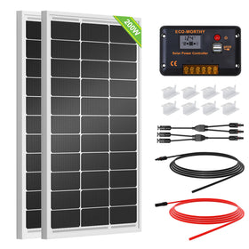 Eco-Worthy 200W mono panel pack for off-grid RV power.