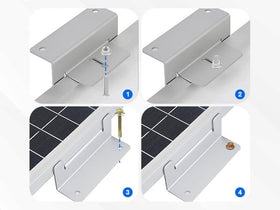 Eco-Worthy aluminum Z-bracket set provides corrosion-free solar mounting.