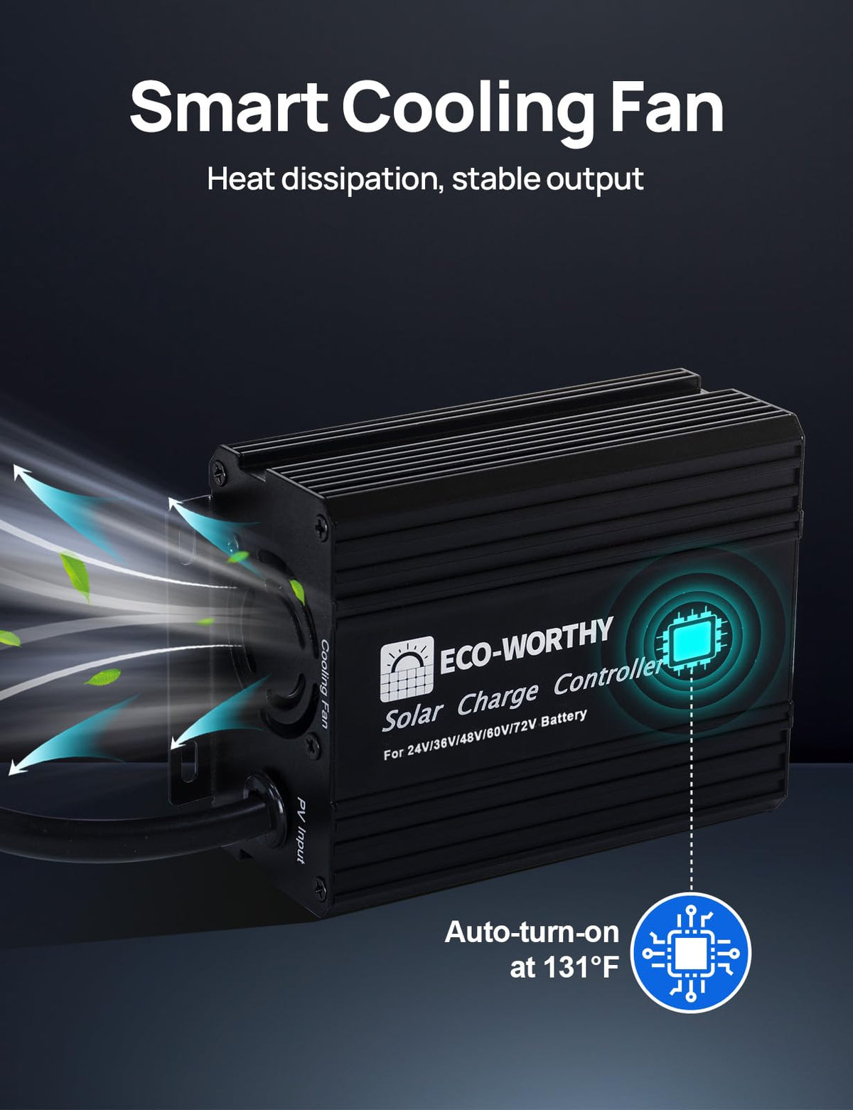ECO-WORTHY prevents reverse current to safeguard connected batteries.