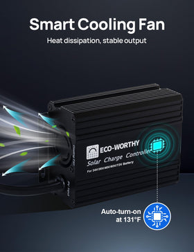 ECO-WORTHY prevents reverse current to safeguard connected batteries.