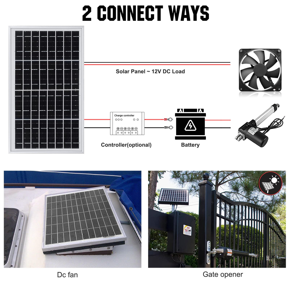 ECO-WORTHY aluminum frame demonstrates corrosion resistance for outdoor use.