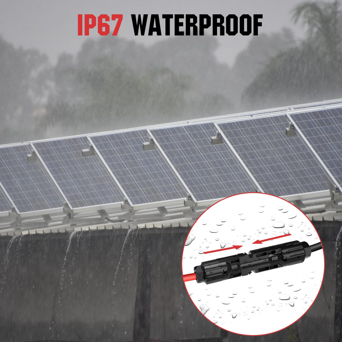 ECO-WORTHY plug-and-play solar installation with pre-attached wires for quick setup