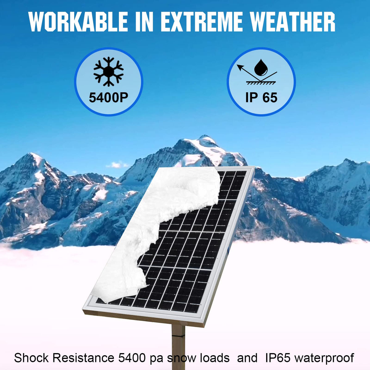 ECO-WORTHY pre-drilled holes enable fast mounting.