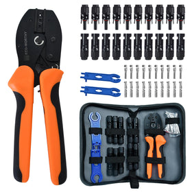 Eco-Worthy Solar Crimper Tool Kit 13 pcs enables precise solar cable crimping.