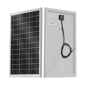 Eco-Worthy solar panel 25W compact, ideal for portable charging on the go.