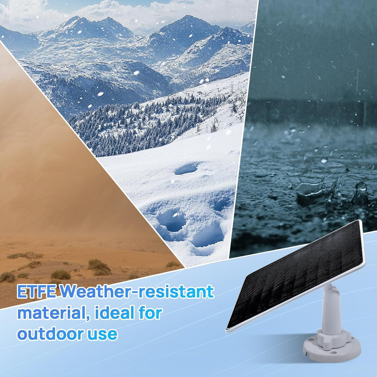 ECO-WORTHY 9.8 ft extension cable lets you position the panel neatly