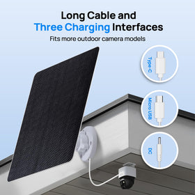 ECO-WORTHY IP65 weatherproof solar panel stands up to rain and snow