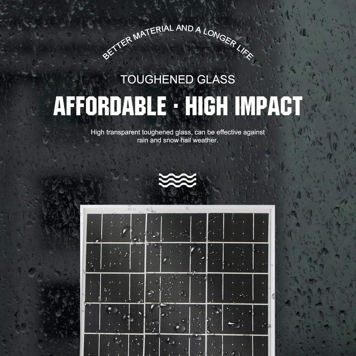 Eco-Worthy solar panel pre-drilled mounting holes simplify installation.