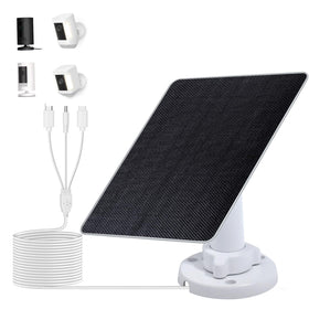 ECO-WORTHY solar panel for Ring compatibility powers outdoor cameras continuously