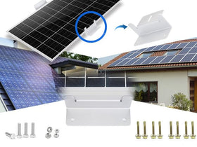 Eco-Worthy uneven-surface mounts raise panels 20 mm for better drainage.