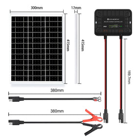Eco-Worthy weatherproof panel in use for durable charging outdoors