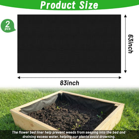 EcoBrisa non-woven fabric liner — two-piece, cuttable to fit various planter sizes
