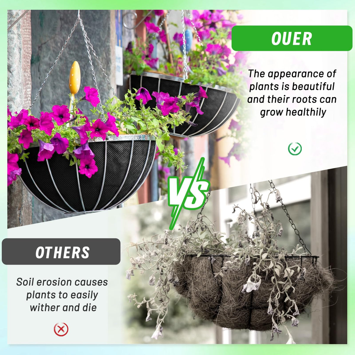 EcoBrisa outdoor indoor uses — versatile liner for gardens and indoor planters