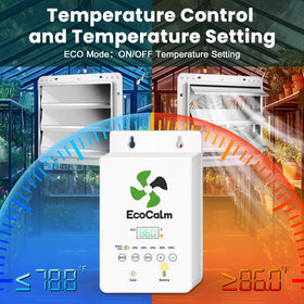 ecoCalm 680 CFM fan blades delivering strong airflow in spaces