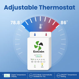 ecoCalm outdoor waterproof IP44 fan suitable for greenhouse and weather