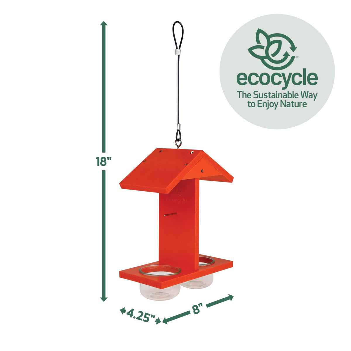 EcoCycle Citrus Sampler jelly dishes removable for quick refills and cleaning.