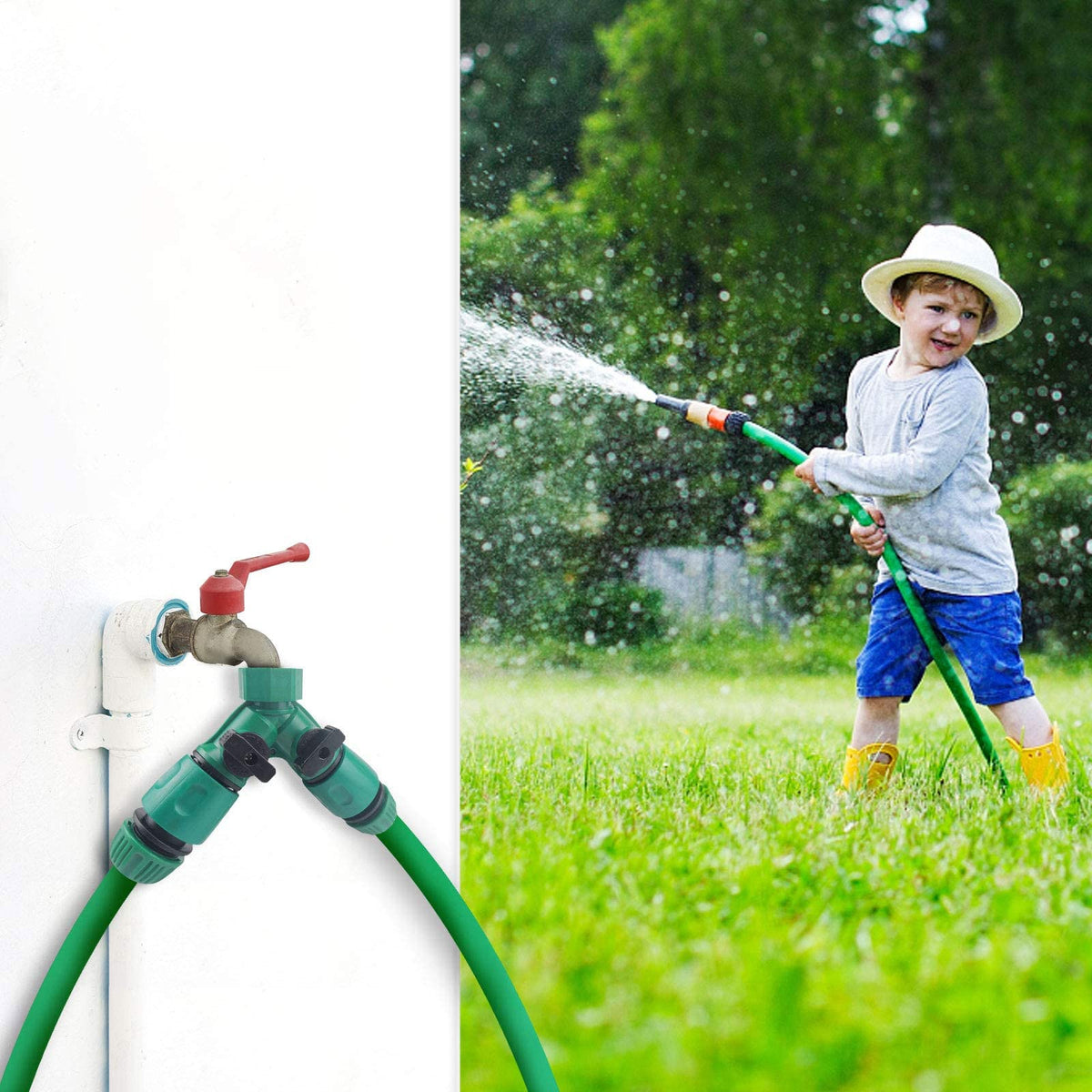 ECOESPTI easy installation on standard hoses, quick setup image.