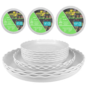 ECOESPTI plant saucer 6-inch catches drainage to protect floors