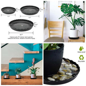 ECOESPTI thick PP material saucer: durable, tasteless, reusable
