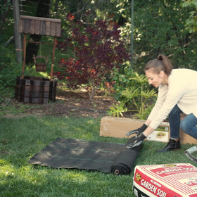 ECOgardener fabric design preserves soil moisture to reduce watering needs.