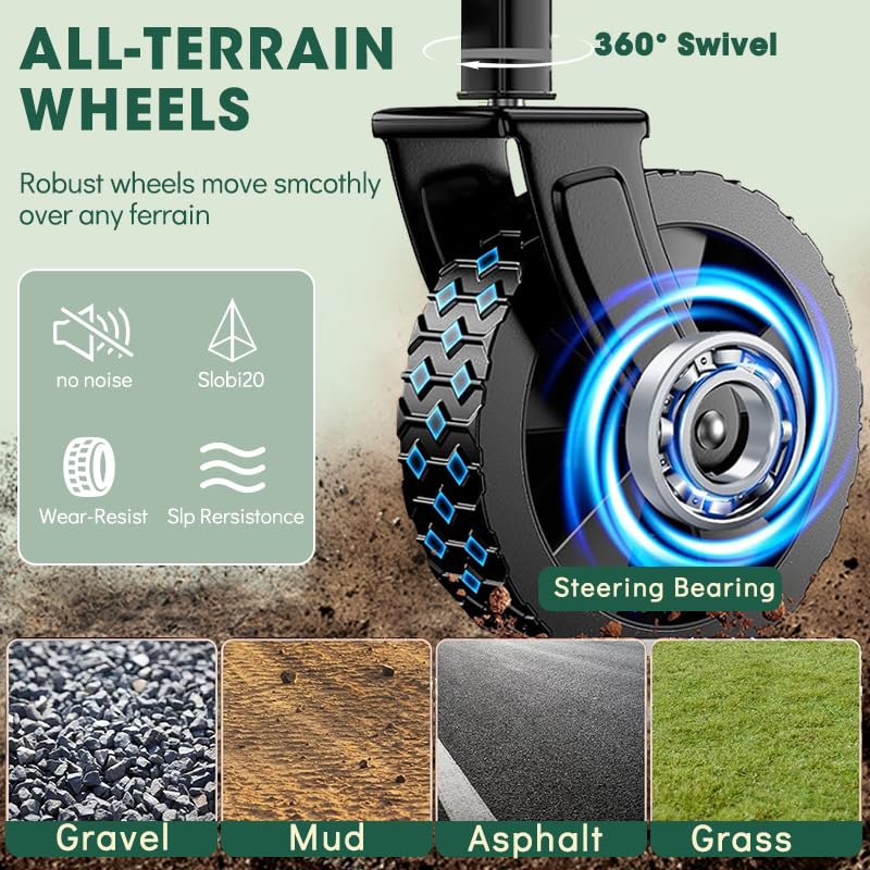 Ecogou heavy-duty wagon supports up to 370 lbs.