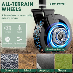 Ecogou heavy-duty wagon supports up to 370 lbs.