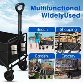 Ecogou Wagon foldable trunk storage fits in car for easy transport.
