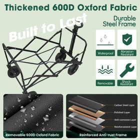 Ecogou waterproof 600D Oxford fabric protects gear outdoors.