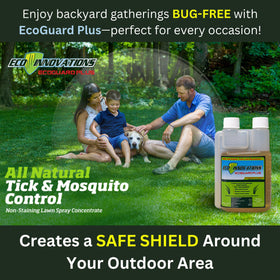 EcoGuard Plus mist over the yard for outdoor bug protection
