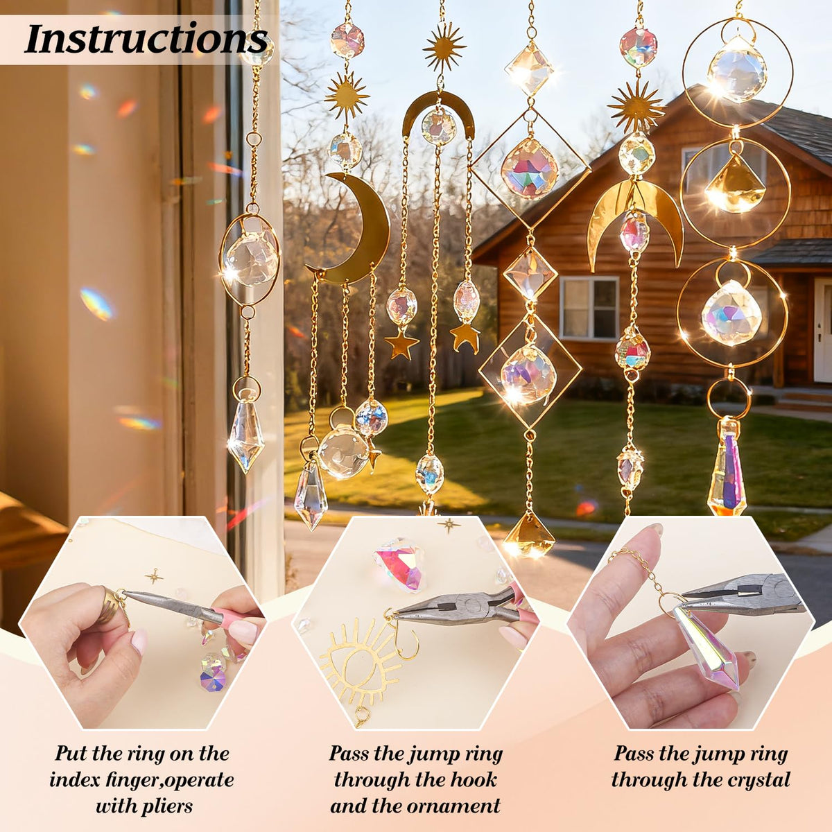 Ecoofor rainbow suncatcher window display brings color indoors