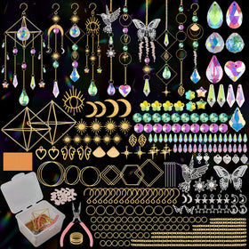 Ecoofor suncatcher kit beads show bright light refracting into colorful decor