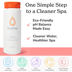 Dissolving EcoOne pH Minus in water before spa application