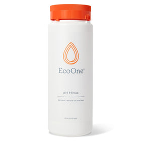 EcoOne pH Minus bottle pours into pool water to balance pH