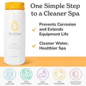 EcoOne pH Plus balanced spa water after treatment