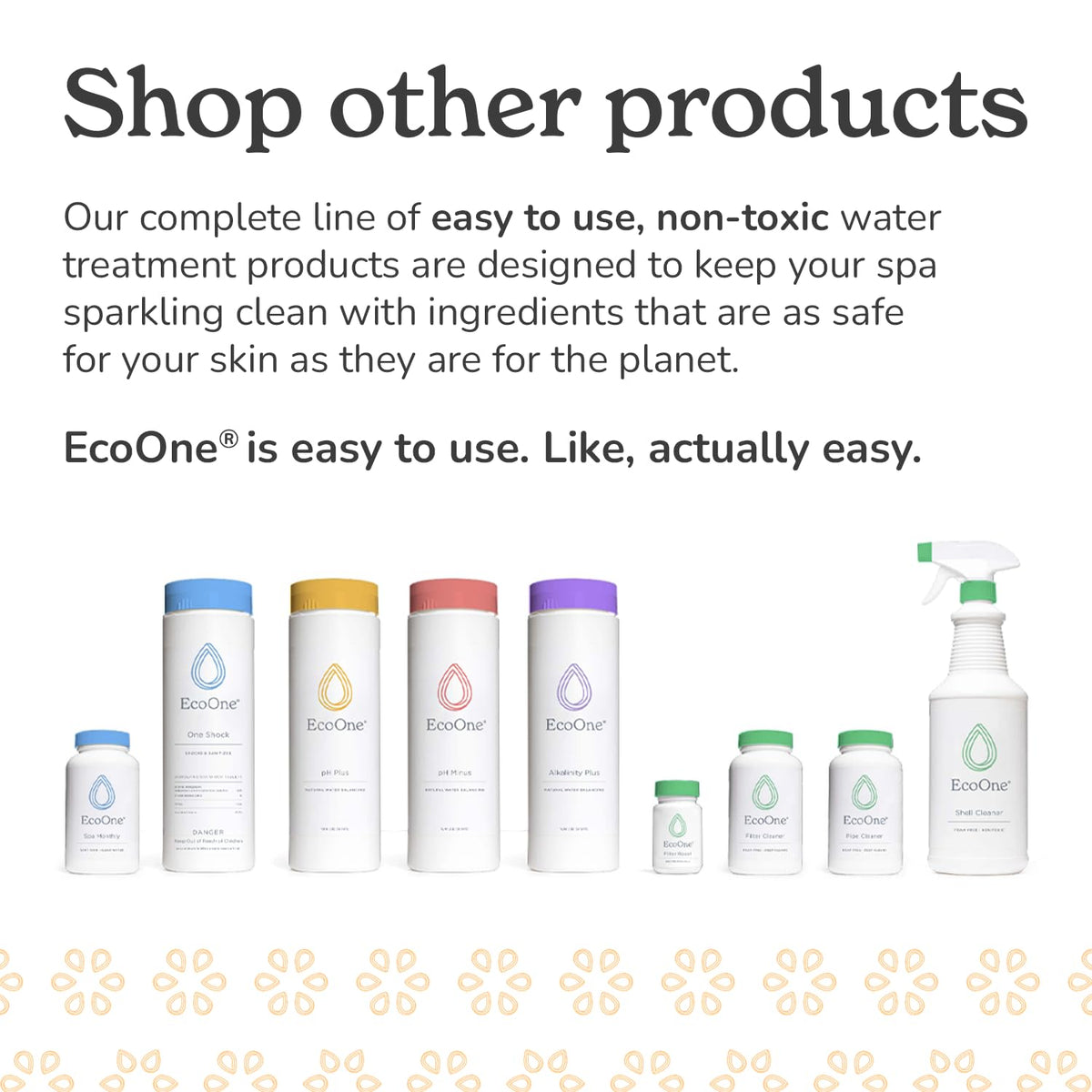 EcoOne pH Plus packaging for eco-friendly spa care