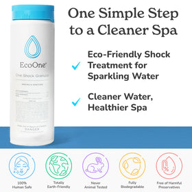 EcoOne spa water clear scene highlights a refreshed, inviting soak.