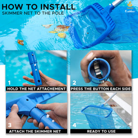 EcoNour pool net helps keep water clear and inviting