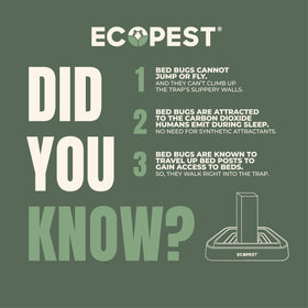 ECOPEST Bed Bug Blocker XL under bed setup around posts