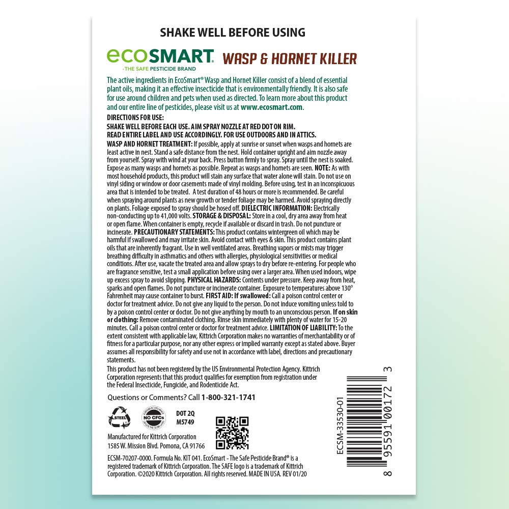 EcoSmart packaging box emphasizing USA-made, eco-friendly formula
